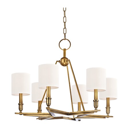 Hudson Valley Lighting Bethesda 6 Light Chandelier 4086-AGB-WS